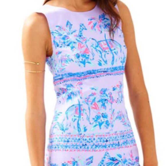 NWT Lilly Pulitzer Mila Shift in Lilac Verbena Fruity Monkey - Picture 3 of 3